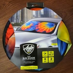 🌞 Tie Dye Twist Sun Shades/Windshields